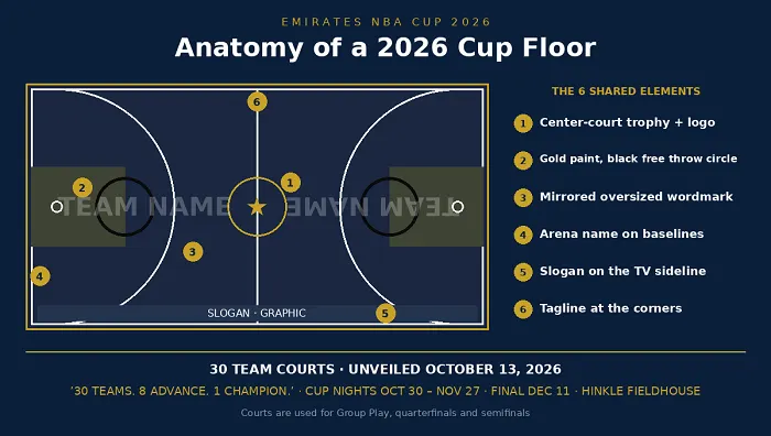 NBA Cup 2026 Courts: Every Design Explained